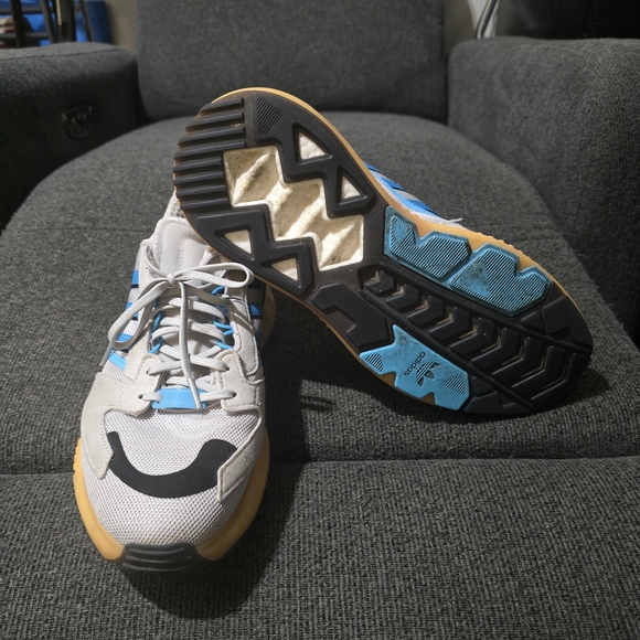 Adidas Gray and Blue Sneakers